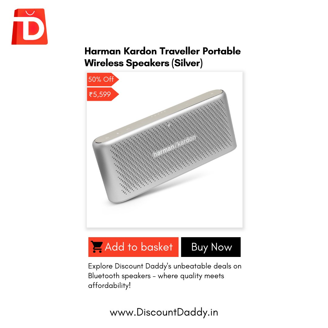DiscountDaddy_'s tweet photo. Turn up the volume without turning down your wallet! Massive discounts on Bluetooth speakers now at Discount Daddy!😍
Shop Now - https://t.co/ug9lS92n2W
Follow - @discount_daddy.in
.
.
#discountdaddy.in #mobileaccessories #smartwatch #headphones #smartwearables https://t.co/mPzSoqMCPB
