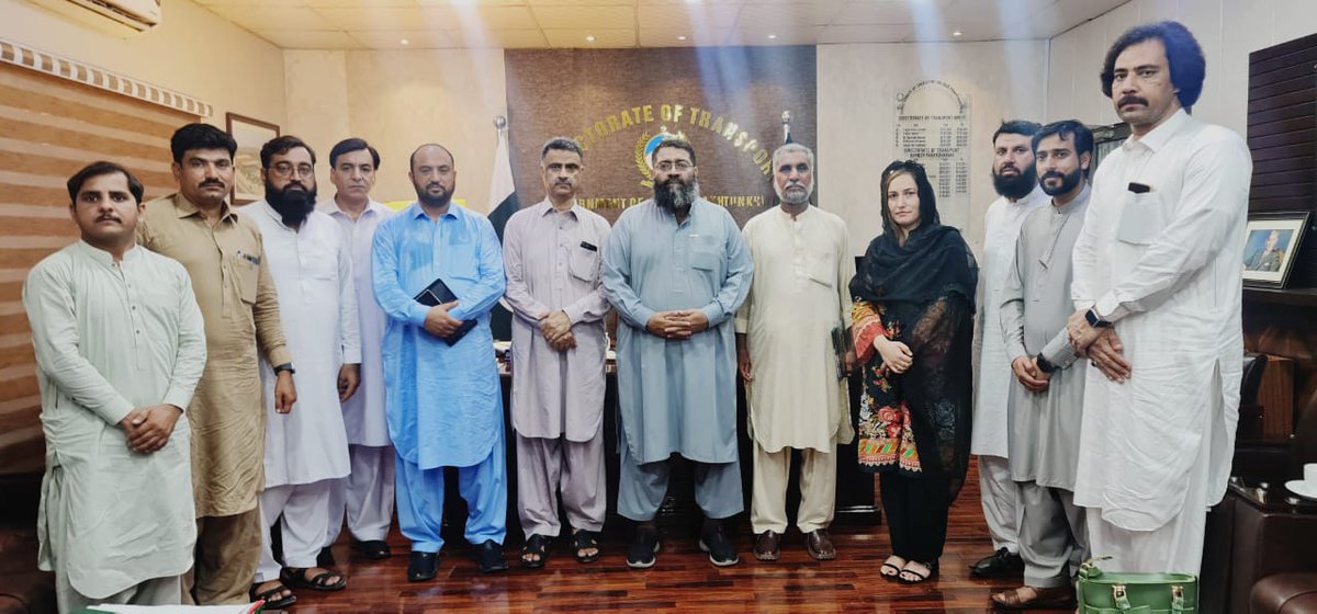 Director Transport Mr. Ahmed Kamal chaired a meeting of Vehicle Emission Testing Station(VETS) Khyber Pakhtunkhwa staff at Directorate of Transport Khyber Pakhtunkhwa.  Director Transport issued strict directions to increase emission checking through rigorous campaign.