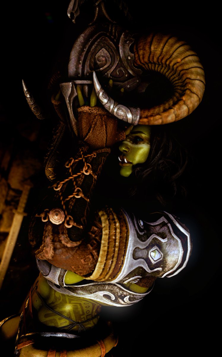 ThreeStrik3s's tweet photo. After a long day~

#Skyrim #VirtualPhotography #Orc #Fantasy #3D https://t.co/QzJrmbHhvH