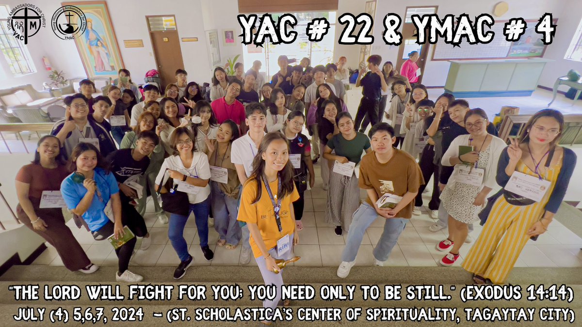 YACmomqpm's tweet photo. May GOD bless you always and in all ways!
"Ad majorem Resurgentis gloriam”
*
🎵“Huwag kang matakot 'Di mo ba alam, nandito lang ako Sa iyong tabi? 'Di kita pababayaan kailanman” 🎶
*
#SVDyouth #YAC #YMAC #DSJDW #BeStill #AnnualRetreat2024 #YAC22
#YMAC4 #whYAC #Shrineyouth https://t.co/dUUR0w1isN