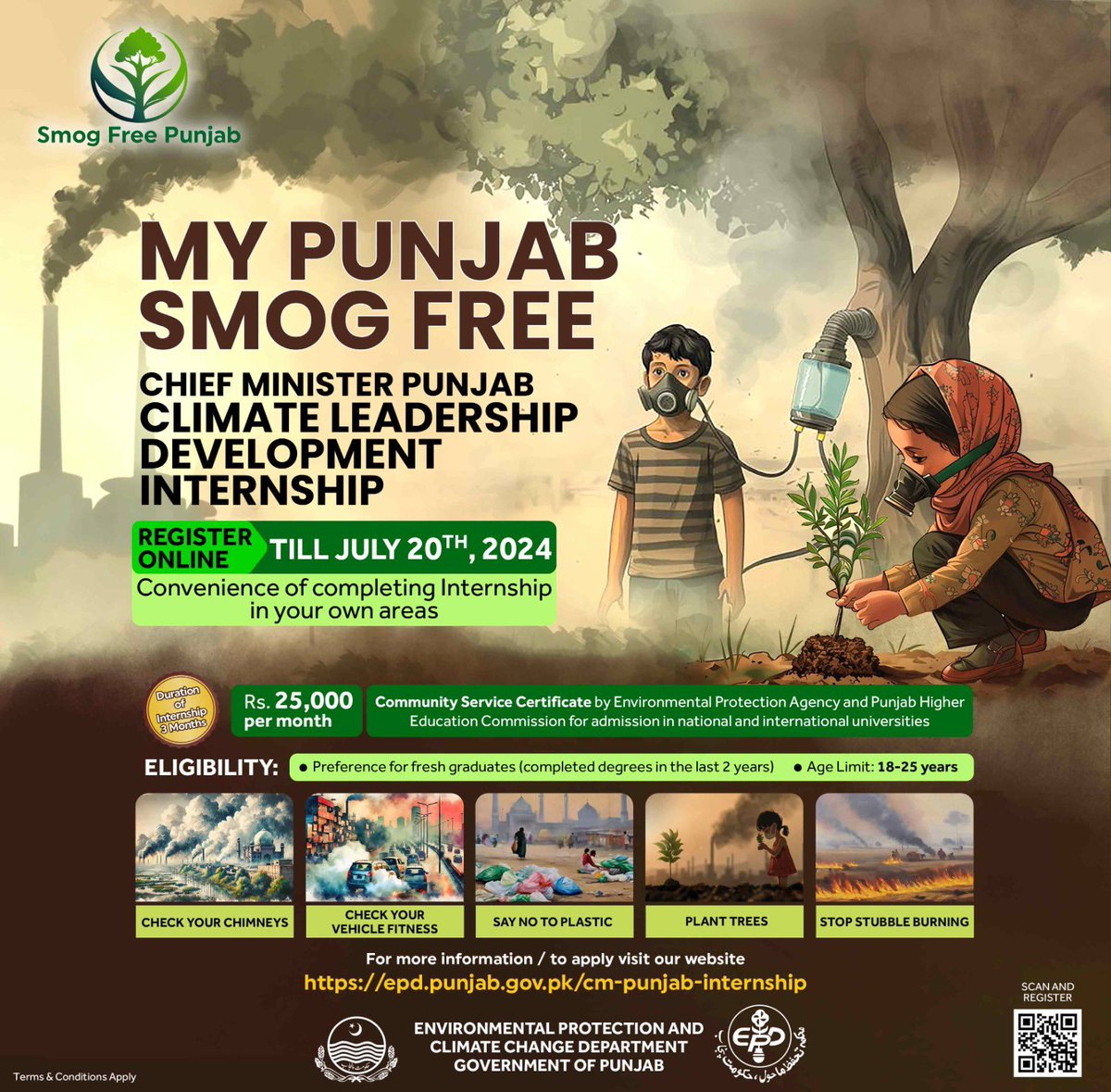 Bilal__Vogue's tweet photo. Join us in the fight against SMOG! Register for the Climate Leadership Development Internship by July 20th, 2024, and lead the way to a cleaner Punjab
@MaryamNSharif
@ModelBazaars
#SMOG
#freesmog https://t.co/1CQuqZ95zf