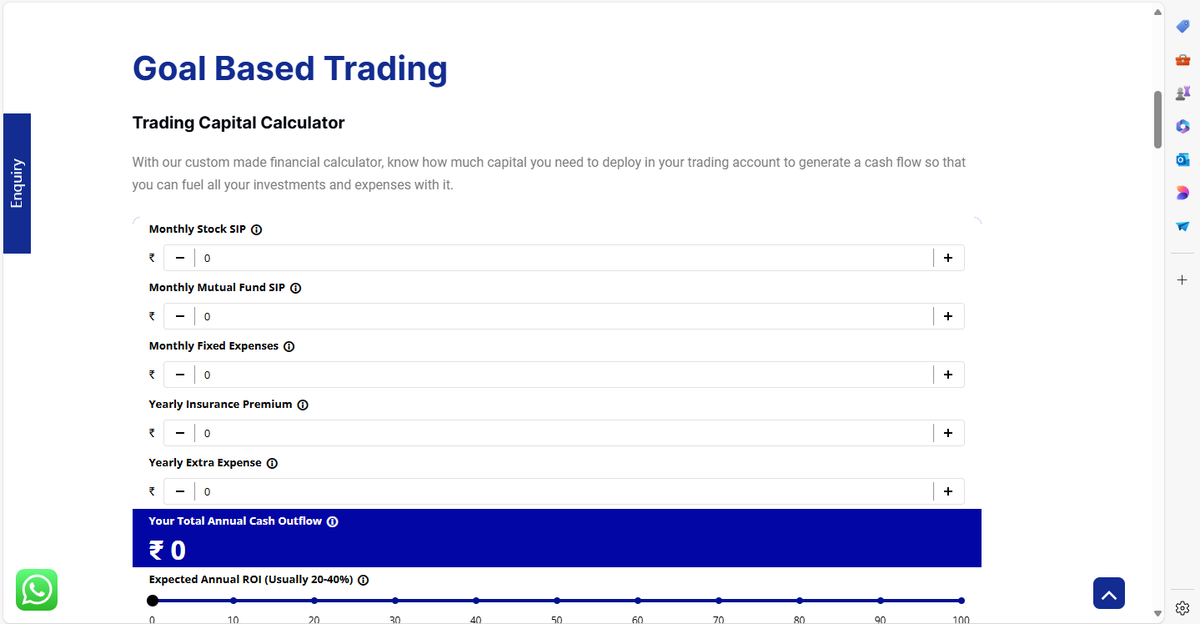 GyrobizTweets's tweet photo. Check how much capital you need in your Trading Account to achieve your 'Annual Financial Goals' !
https://t.co/3ZlNPC0IjS (Check in Home Page)

#financialgoal #trading #investment #angelone #stockbroker #discountbroker https://t.co/y24X16ezFw