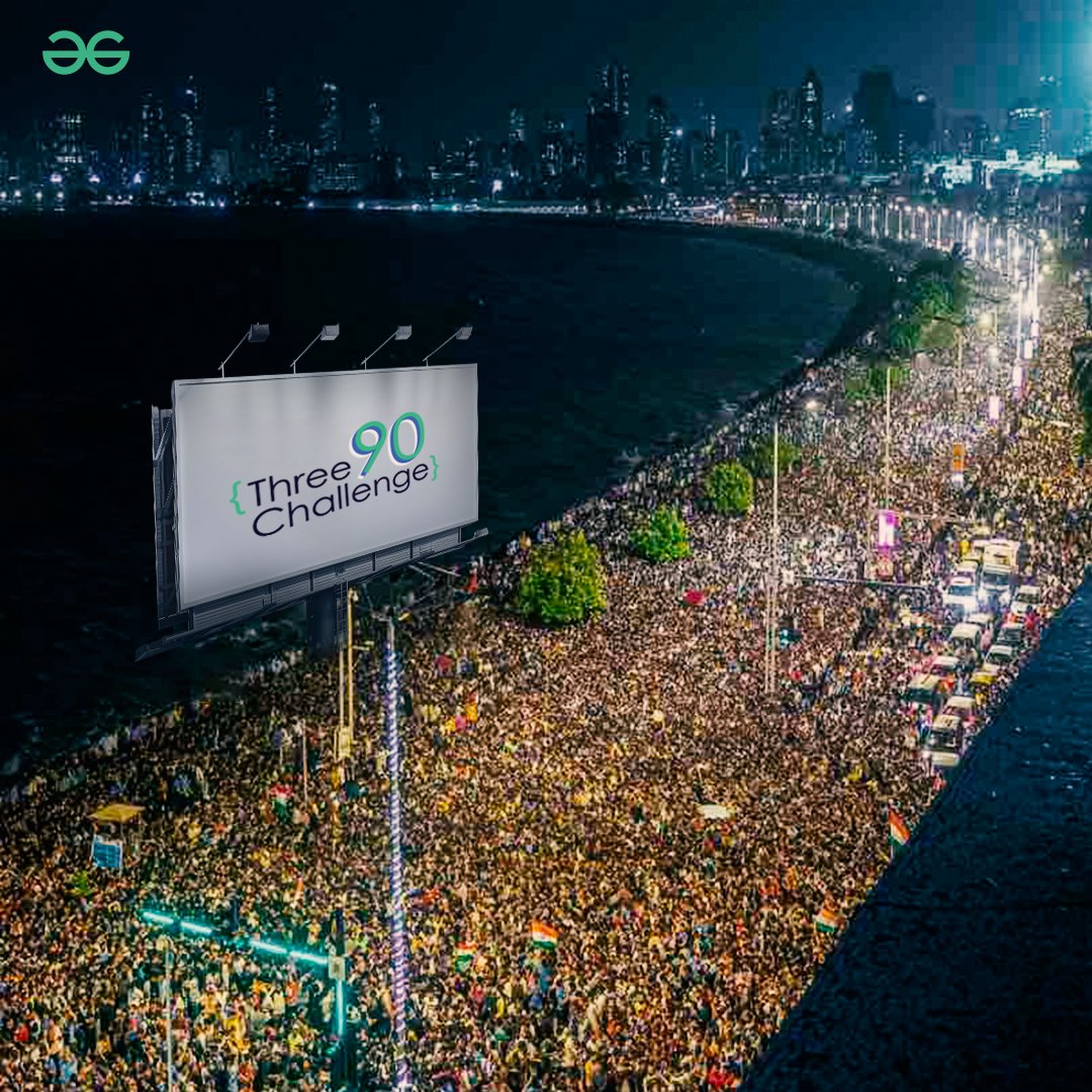 geeksforgeeks's tweet photo. And now you know what the rush was all about...
.
.
.
The Three 90 Challenge is back and now's your chance to start your upskilling journey today: https://t.co/1pP8TpVXt4
.
.
#three90 #gfg #geeksforgeeks #three90challenge #learndsa #codinglife https://t.co/MDo5zaTeMA