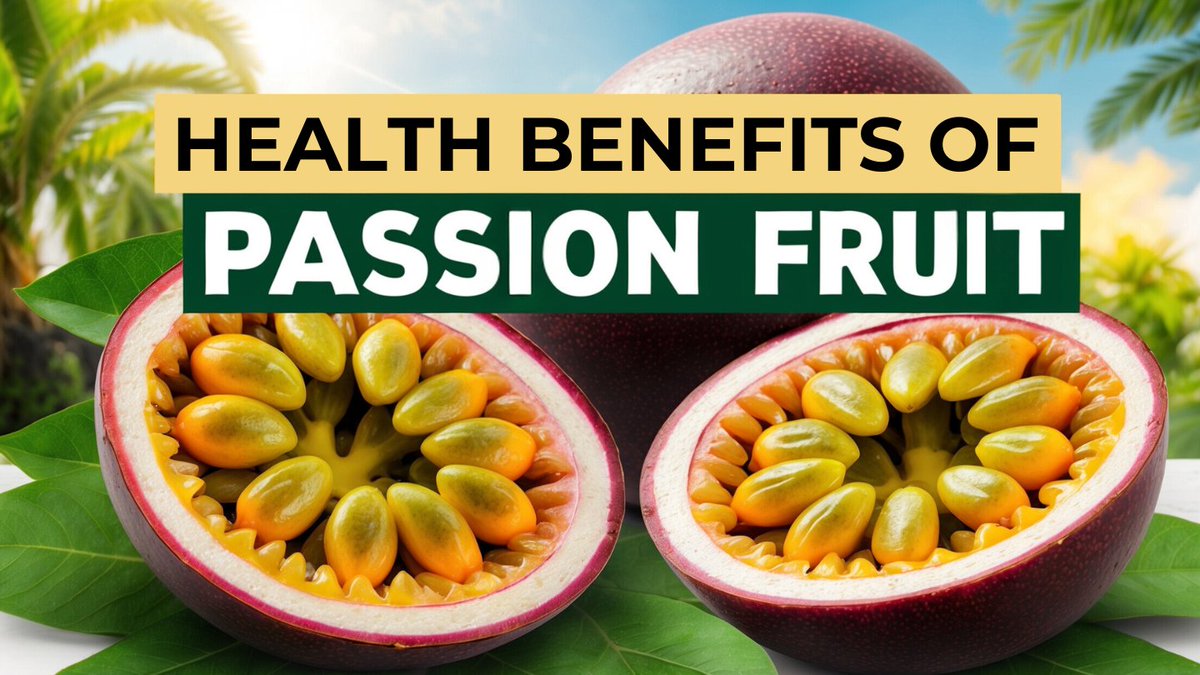 GuruRemedies's tweet photo. Passion fruit is more than just a tasty treat. Discover why you should include it in your diet for amazing health benefits. #PassionFruit #DietTips #HealthJourney #Nutritious #HealthyLifestyle 

Watch Here 👉 https://t.co/lOQqlgfaOb https://t.co/pS1eEQ4DIK