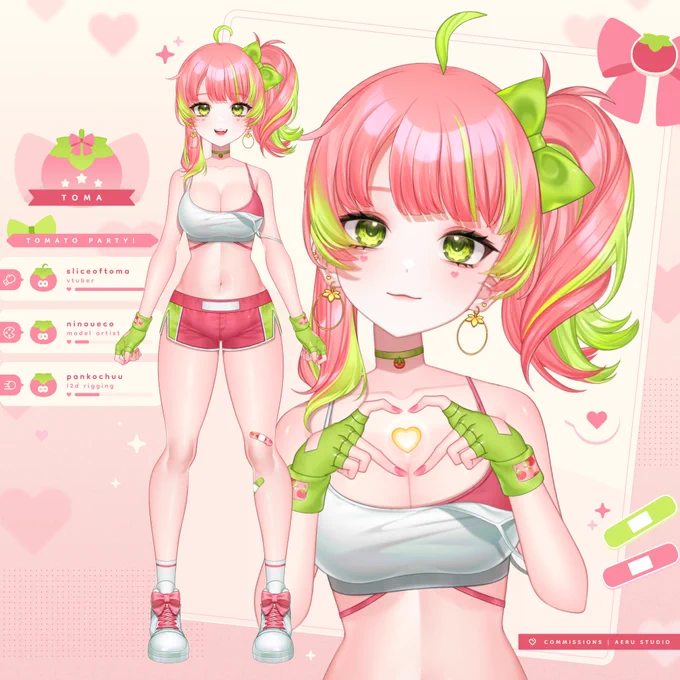  i'm nii, designer & illustrator! (ㅅ' ˘ `) mainly working on vtuber models these days!  「  #PortfolioDay 」
