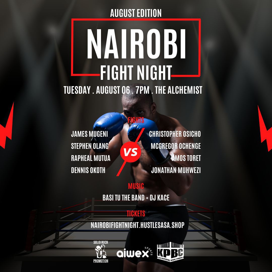 ProBoxingKenya's tweet photo. Back to defend the throne. Solid Rock Promotions  fight  night live @ The Alchemist. https://t.co/NqZeJgtheo