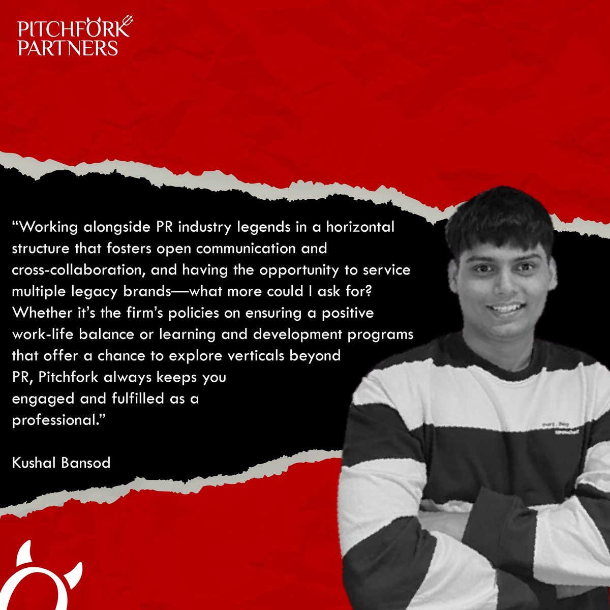 PitchforkLLP's tweet photo. Kushal Bansod started his career on the brand side. When he moved over to the agency side, #WhatMatteredMost to this dynamic individual was?

Read on to know more.

#UnlockYourDreamJob #CommsPros #Career #WorkplaceSafety 

@kccollegeedu https://t.co/jpXnlUW6Cg