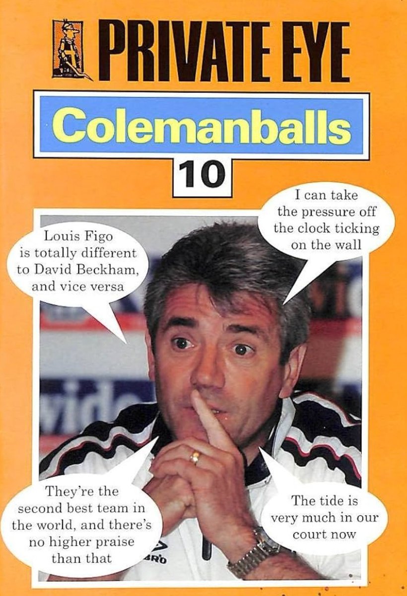 footballmemorys's tweet image. Colemanballs

#Colemanballs #PrivateEye #Gaffes #Books