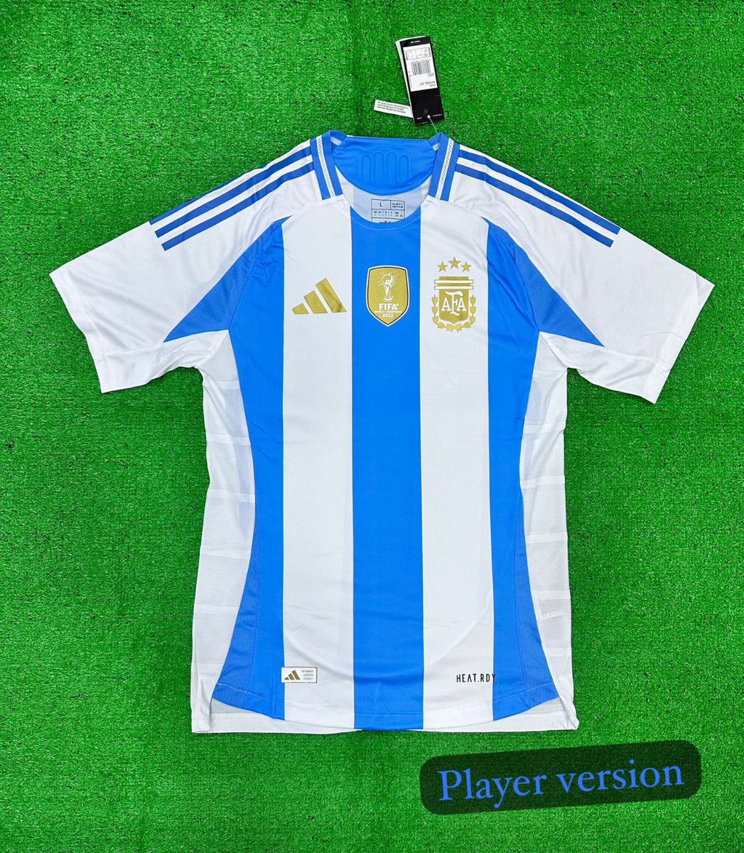 With Argentina are through the finals again in Copa America , we are giving away this Player Version Argentina Jersey 😍

Conditions : 

-> If we reach 1000 followers 
-> to make this possible you just have to like and repost it with tagging one of your friends in comment 👌

ATB