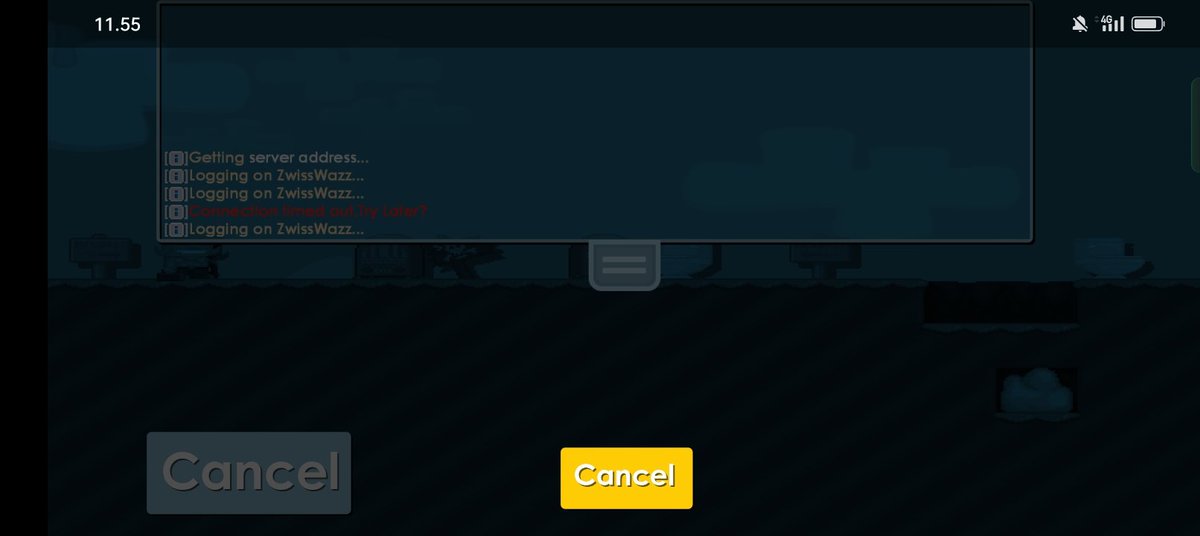 Muhammadfwzz's tweet photo. @growtopiagame What does this mean, can't log in using cellular data, stuck here https://t.co/hS56mGjH8V