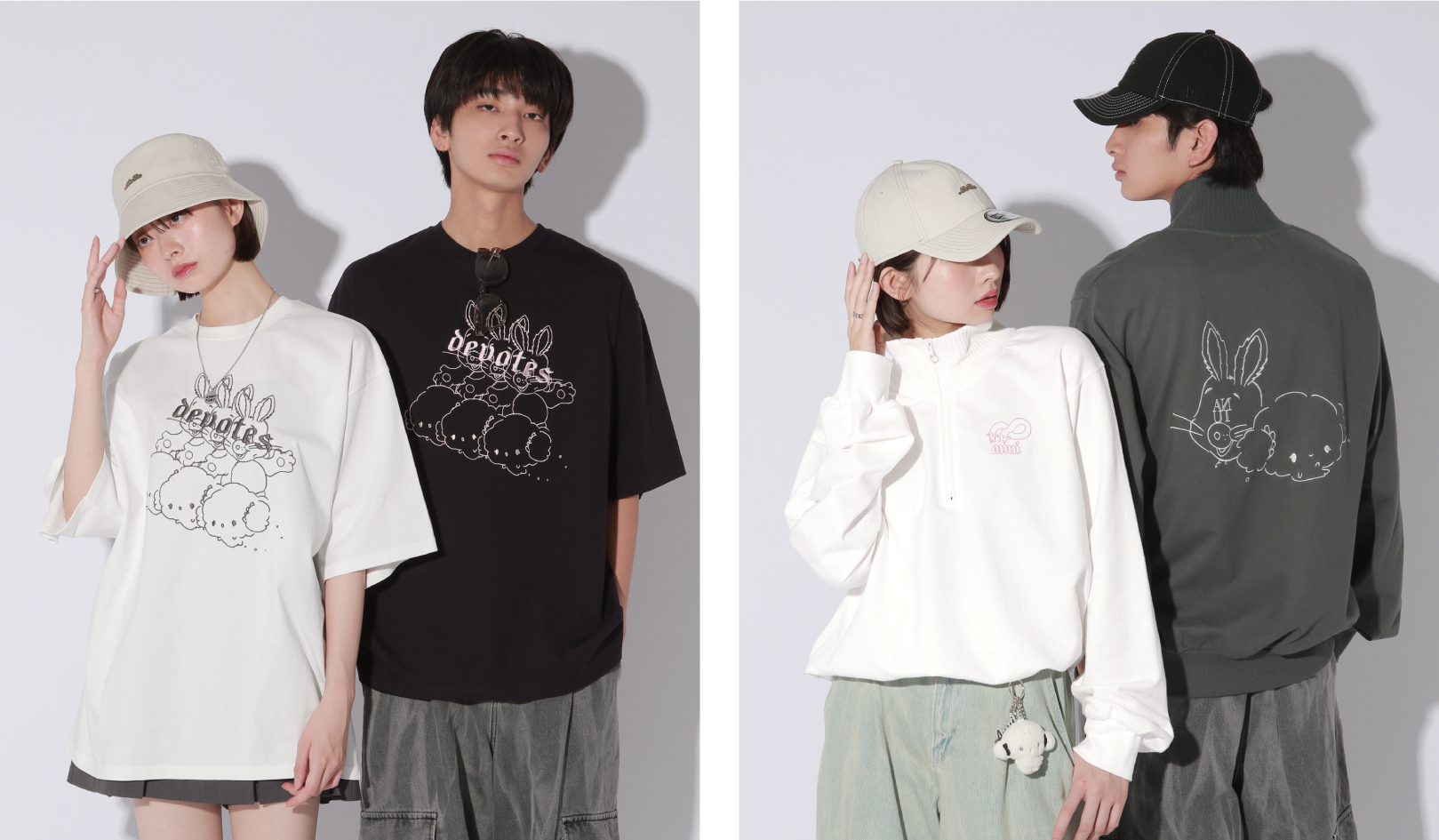 Anui こぎみゅん　サンリオコラボ　ハーフデニム Anui（アニュイ）の「【こぎみゅん】Anui/ハーフデニム（デニム