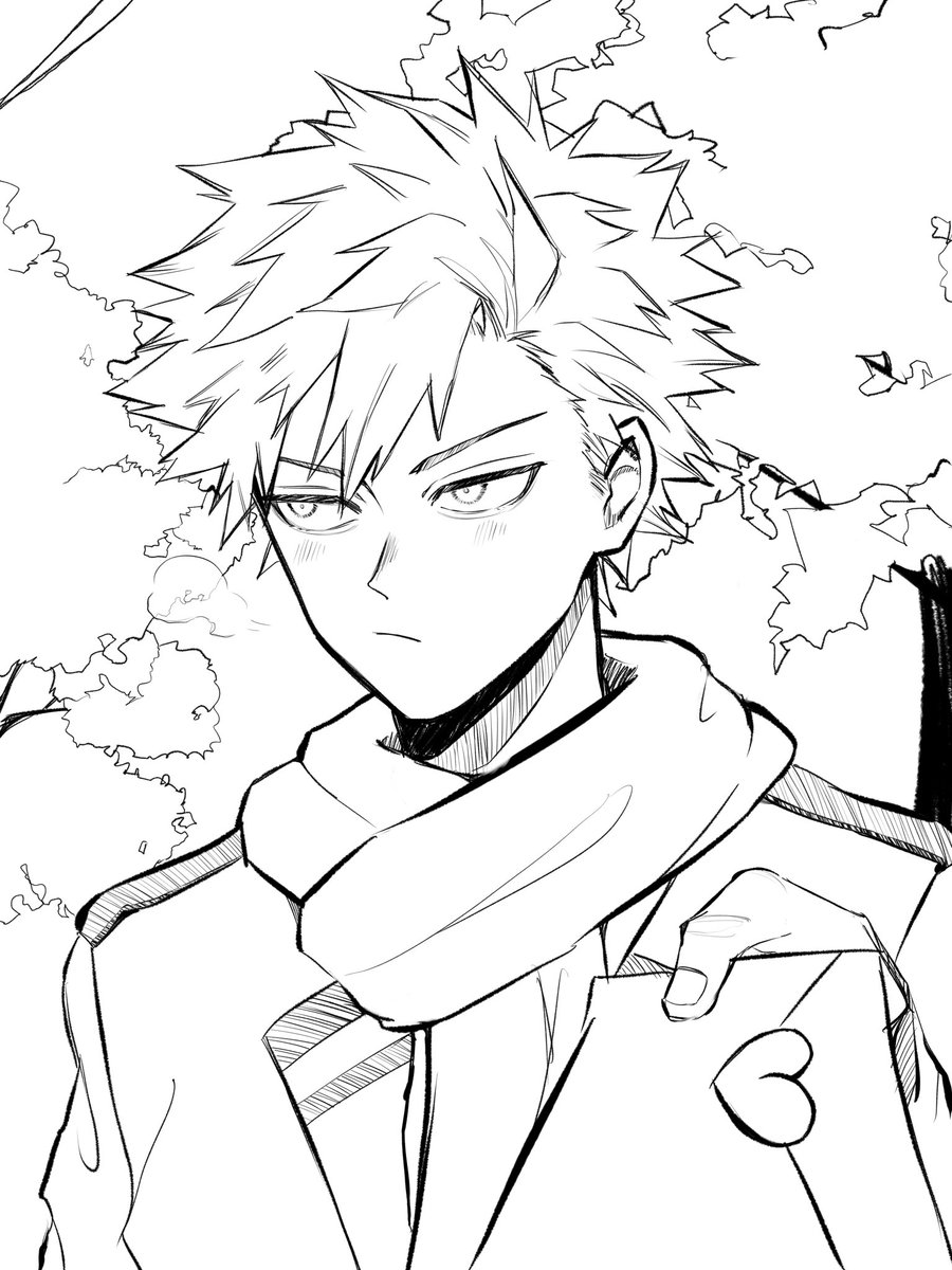 zidoodles's tweet photo. I forgot to post this on Valentine’s day so 
#Bakugou #BNHA #爆豪勝己 https://t.co/p3PpCVSYih