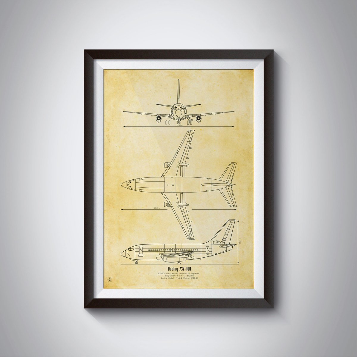 theaviationart's tweet photo. Boeing 737 Blueprint art wall decor
Artist: 3viewStudio
High-quality digital download of Boeing 737 blueprint
Perfect for aviation enthusiasts and pilots
https://t.co/Bx6xxUUVt0
#Boeing #3viewStudio #wallart #vintageplanes #retroaviation #PilotGiftIdea #VintagePlanePoster https://t.co/4hREb4RxNL