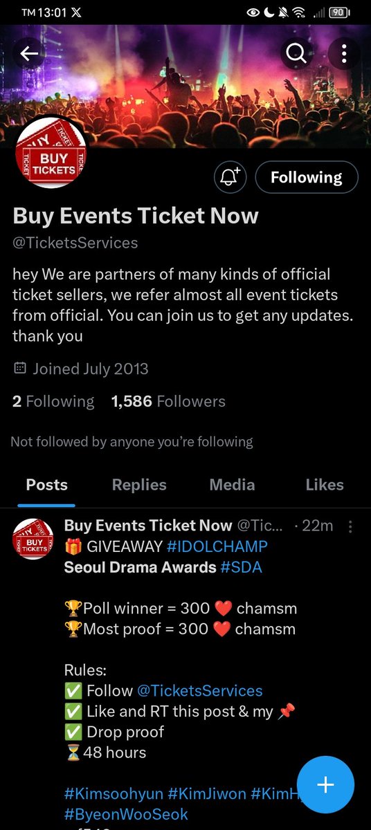 Shamc_Jhan's tweet photo. @TicketsServices #KimJiwon https://t.co/Q2hWq59Wk9