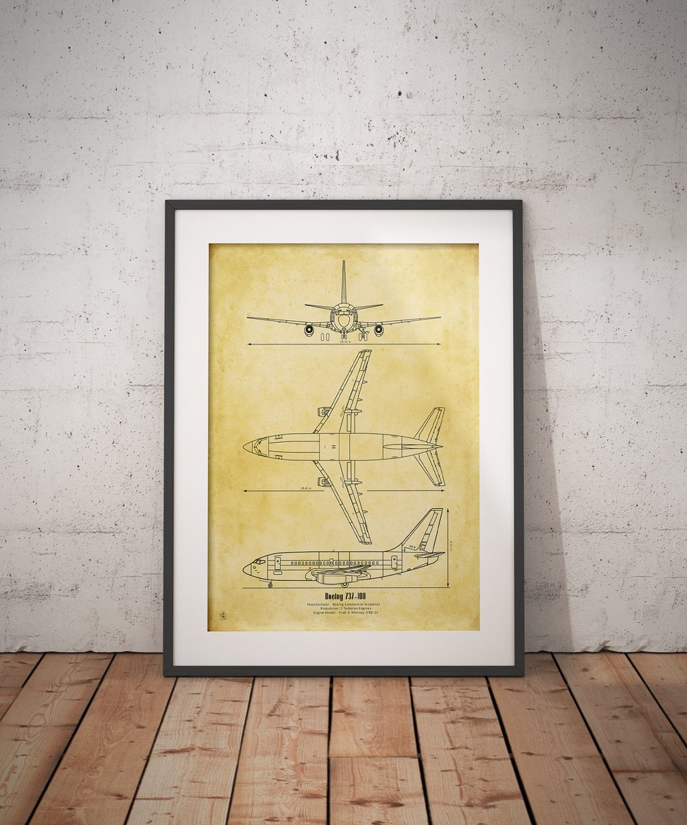theaviationart's tweet photo. Boeing 737 Blueprint art wall decor
Artist: 3viewStudio
High-quality digital download of Boeing 737 blueprint
Perfect for aviation enthusiasts and pilots
https://t.co/Bx6xxUUVt0
#Boeing #3viewStudio #wallart #vintageplanes #retroaviation #PilotGiftIdea #VintagePlanePoster https://t.co/4hREb4RxNL