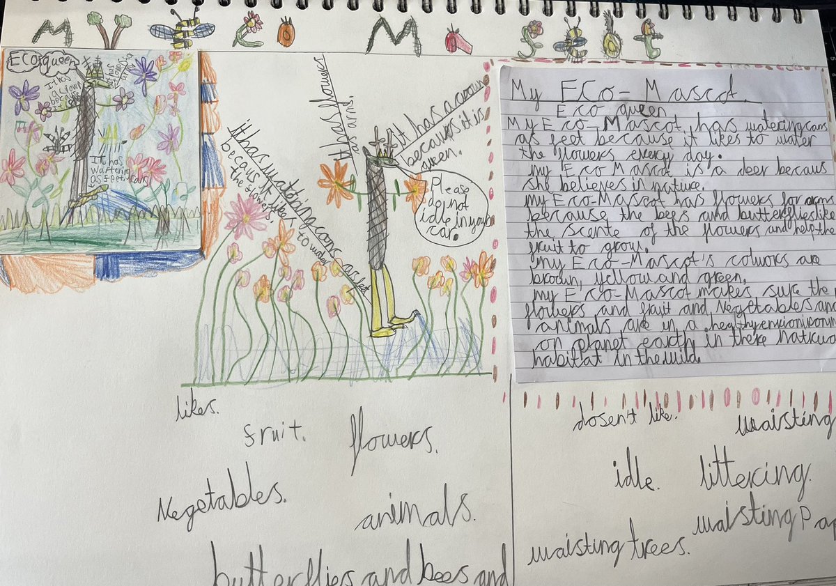 Malpas_Park's tweet photo. Blwyddyn Tri have been looking to the future with their final SWYNKLE task of the year. They have been designing and describing their own Eco Mascots which #MPPSHEC hope to be promoting in September!
@EcoSchoolsWales
@Keep_Wales_Tidy
#MPPSY3 https://t.co/1NZSz7LvK3