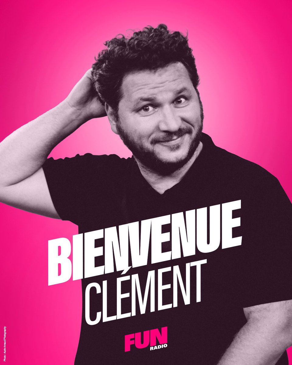 funradio_fr's tweet photo. Dès le 26 août, Clément Lanoue rejoint les équipes de Fun Radio chaque après-midi, du lundi au vendredi. ✨ Bienvenue dans la team, @ClemLincruste 🩷 https://t.co/KdojyKkvBQ