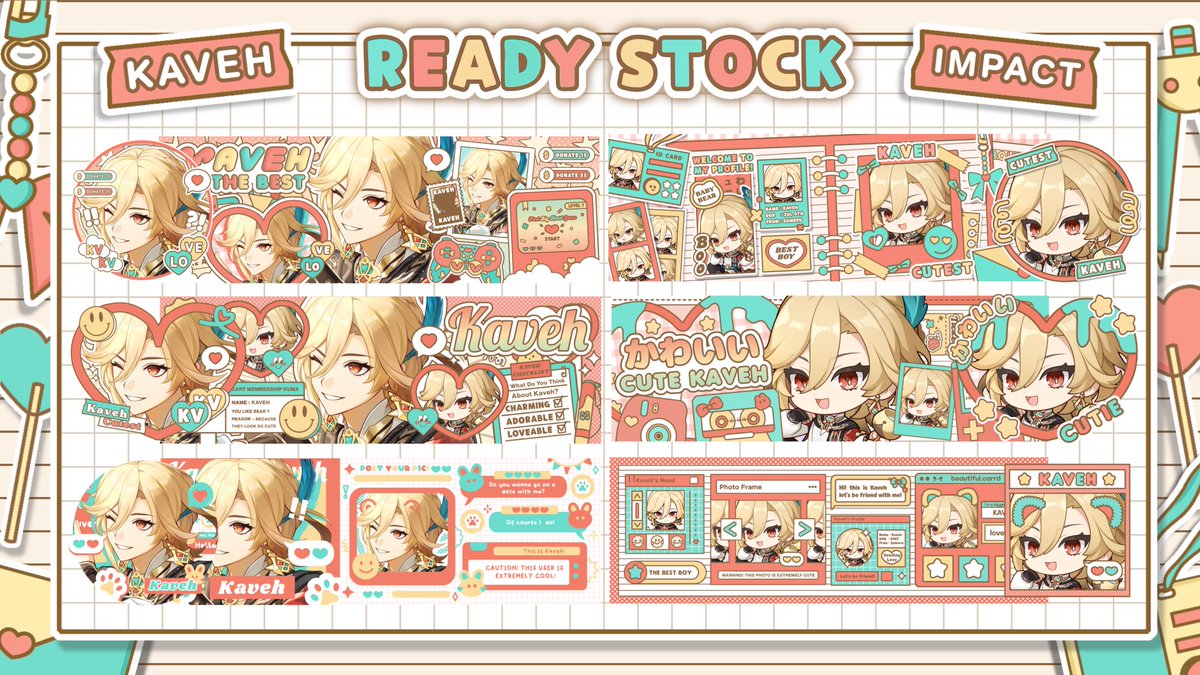 Help RT/Repost please? Thank youu 🙏

Halo! Aku balik lagi bawain layout genshin edisi kaveh impek nih, untuk price bisa dilihat di alt yaa. Bisa ditake dari tweet ini dipost yaa, payment avail qris dan e-wallet 😉👌🏻

#zonauang #zonaba #zonajajan #zonabu