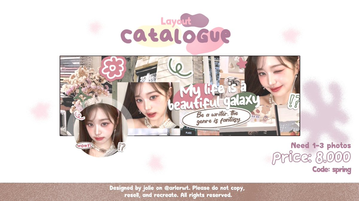 arlerwt's tweet photo. RT tweet ini kalo kalian mau free "spring" layout https://t.co/clYyeDN6x4