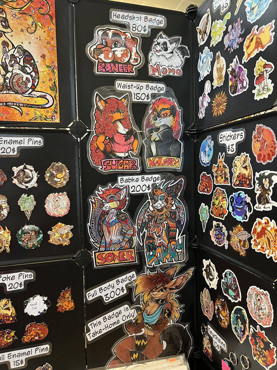 malytwotails's tweet image. Con badge pricing is all over the place! 

If you can’t afford one, pick up a pencil and do it yourself. Every one of us out here drawing had to go through the agony of learning the same as anyone else. Be brave.

Pictured: @corgilope, @FeretStudios, @RiotDeer, @scarlettwolf24