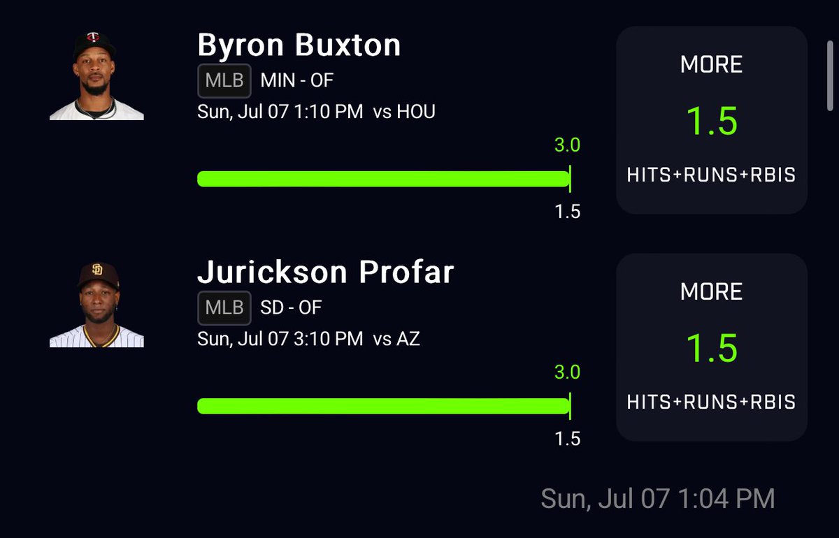 DSDPicks's tweet image. Been cashing out all weekend. And it’s continuing into the week. 🔥🔥

whop.com/checkout/plan_…

#sports #sportsbettingadvice #potd #nba #PrizePicks #mlb #sketch #nuke #bettingpicks #gambling #cash #fanduel #fliff #DraftKings #LeBronJames #win #betting #picks