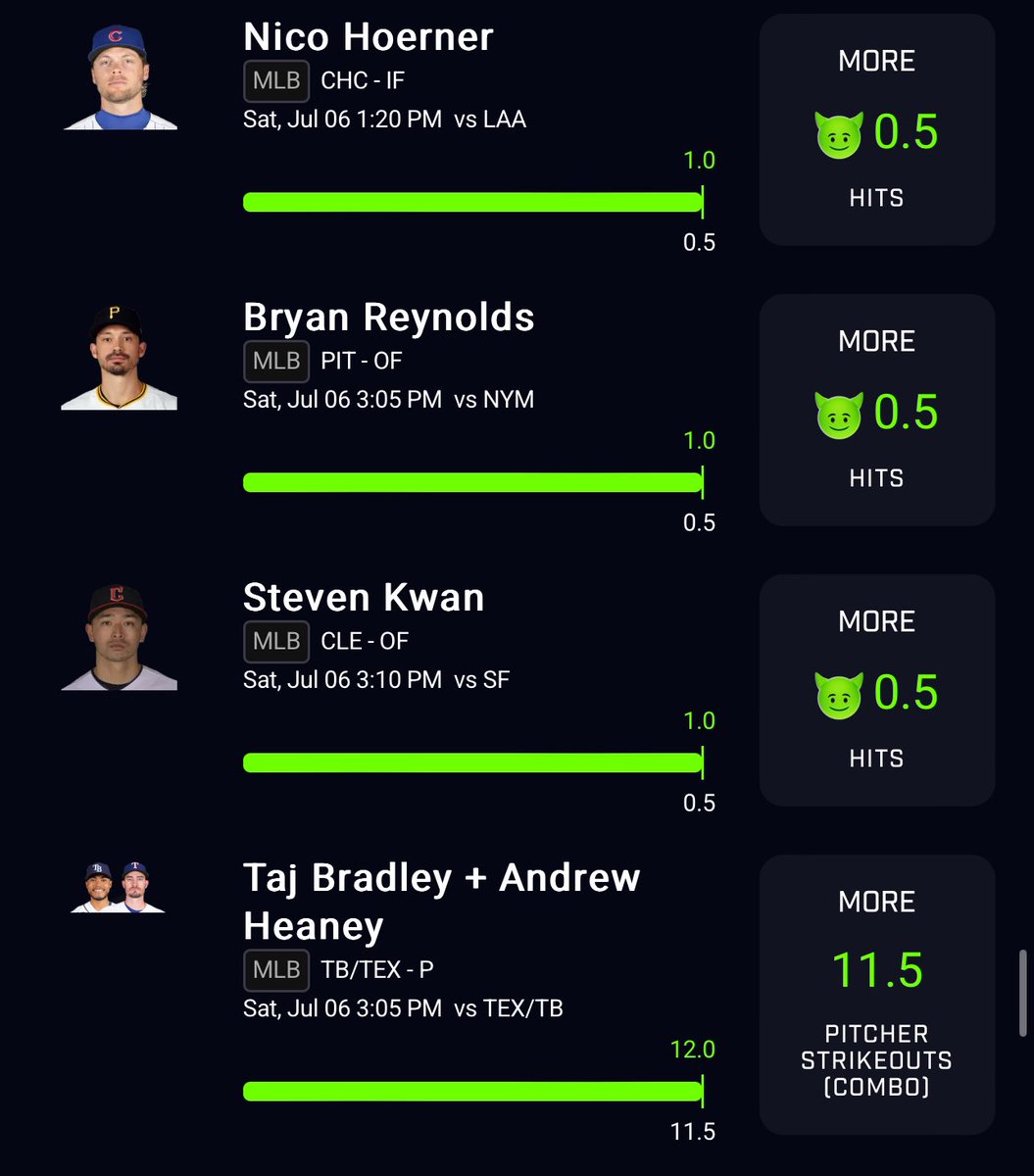 DSDPicks's tweet image. Been cashing out all weekend. And it’s continuing into the week. 🔥🔥

whop.com/checkout/plan_…

#sports #sportsbettingadvice #potd #nba #PrizePicks #mlb #sketch #nuke #bettingpicks #gambling #cash #fanduel #fliff #DraftKings #LeBronJames #win #betting #picks