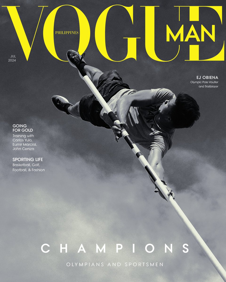 vmgasia's tweet photo. That’s our boy 🥹 EJ on the cover of @vogueph 🖤

#EJObiena #VMGTalent https://t.co/6DLrvJRVuY