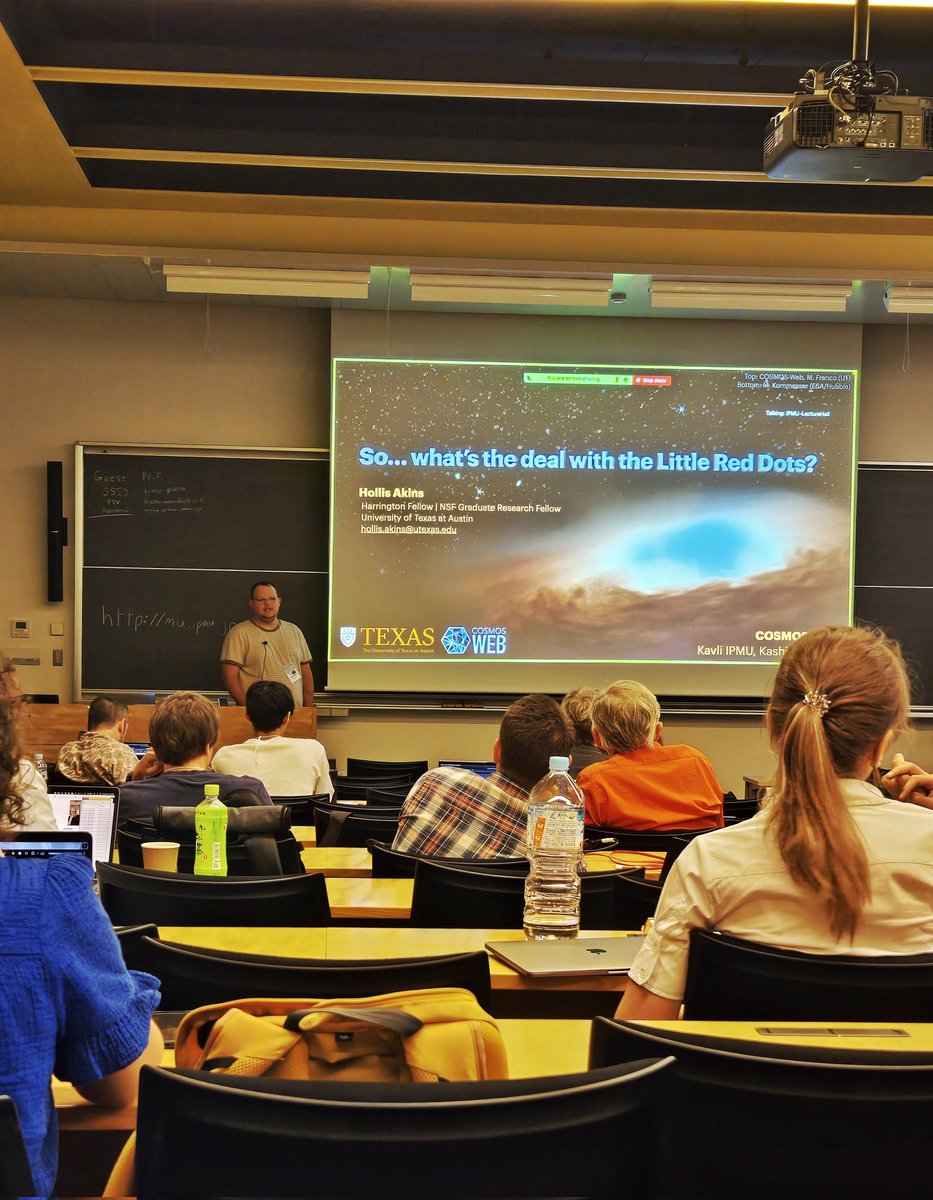 physenvy's tweet photo. @hollisakins Gave a  great talk on his most recently published paper at the COSMOS 2024 meeting in Japan. @cosmosastro https://t.co/p7IGbreq1P