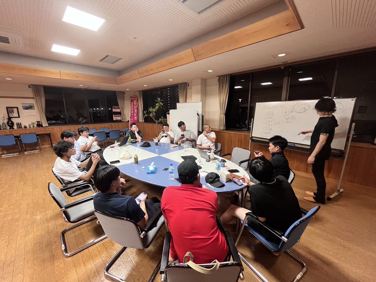 KUNISAWAAKIHIRO's tweet photo. X（旧Twitter）について熱弁してる私☺️
真剣に聞いてくれてる先輩方🤗
＃あった会
＃田舎で起業 https://t.co/YDl2Kz98Yz