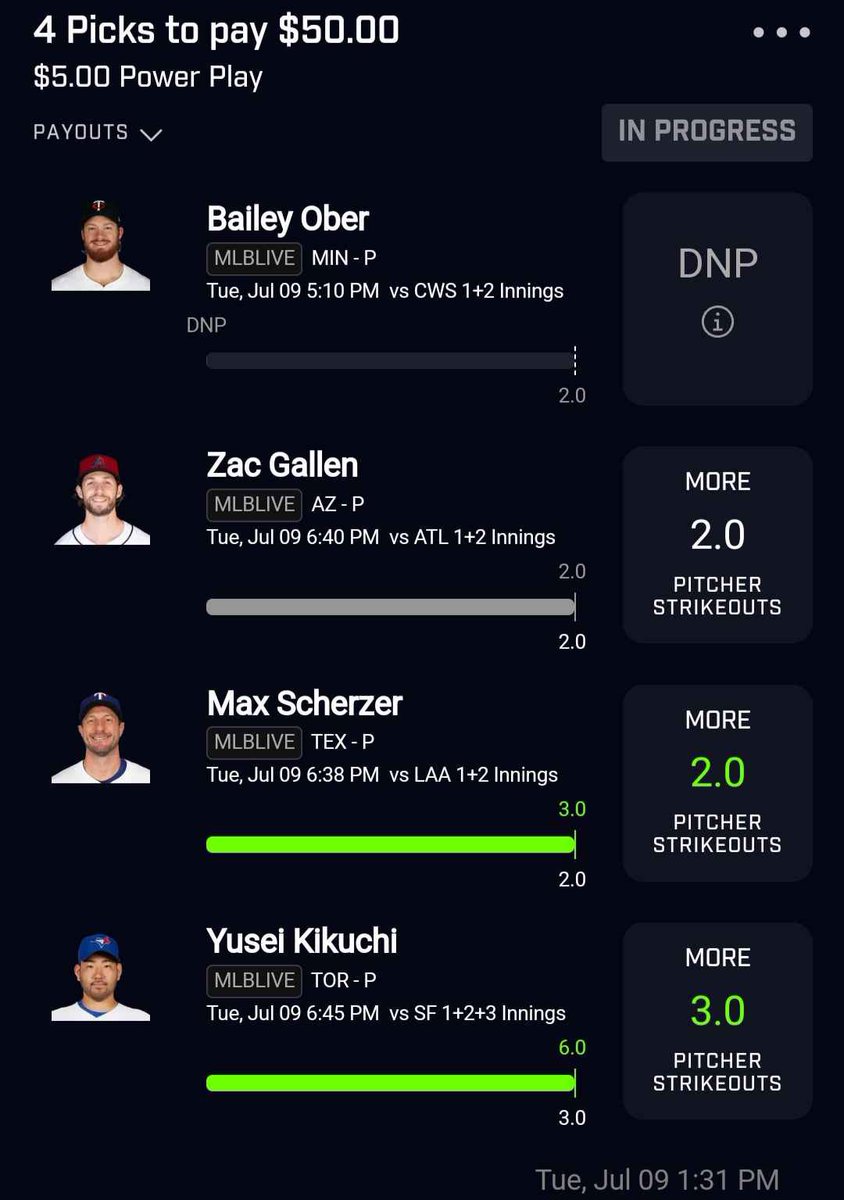 DSDPicks's tweet image. Been cashing out all weekend. And it’s continuing into the week. 🔥🔥

whop.com/checkout/plan_…

#sports #sportsbettingadvice #potd #nba #PrizePicks #mlb #sketch #nuke #bettingpicks #gambling #cash #fanduel #fliff #DraftKings #LeBronJames #win #betting #picks