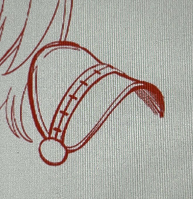 このキャラ描いたことない人は多分
そんなこと考えたことないと思うんですけど、
もうだいぶ描きまくってる身としては
相変わらずカルビーのポテトチップス
みたいな肩アーマーだなって 