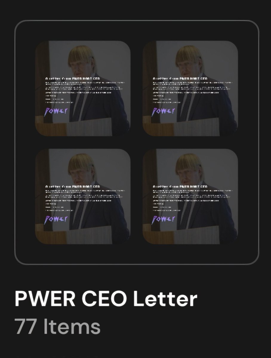 thehodlmanbtc's tweet photo. Six month long journey to reach this tasteful number of pwer ceo letters by @btcordinal
Just want to share in the conviction the team provides to holders every day. Thank you @Mr_Lucky777_ @papozorus and everyone building Satoria and running discord.
#BTC #Ordinals #BTCMachines https://t.co/DVJYBfwTbJ