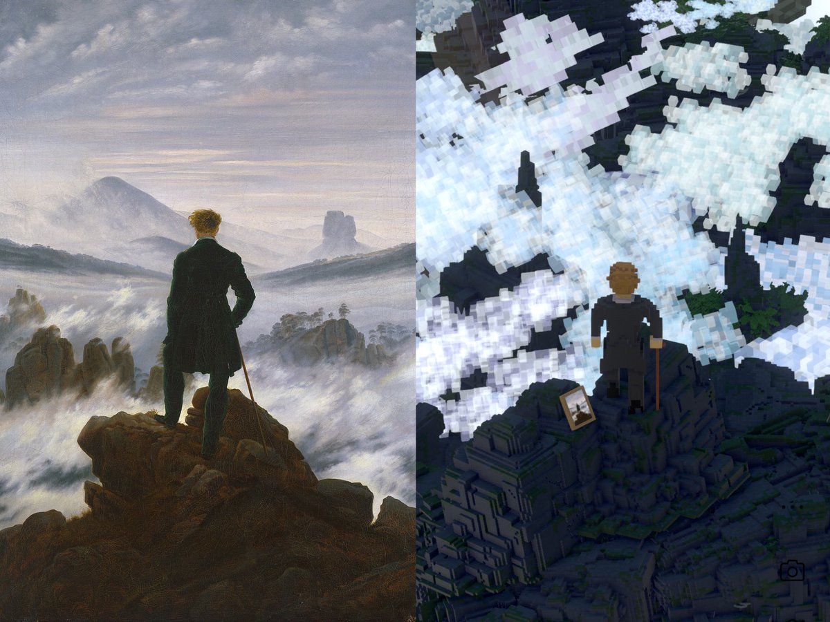 alcyone_chan's tweet photo. Meet "Wanderer above the Sea of Fog" by Caspar David Friedrich☁️

My first time on making a 100% 3D background, and it's really difficult to get the right angle 😵‍💫

https://t.co/Y8EOtcoZno

#roomsxyz https://t.co/dNKXZwJpZD