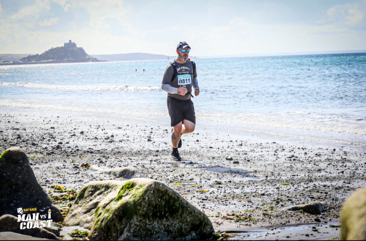 vaughany5's tweet image. Man Vs Coast. Tough course. Happy to complete and Happy with the time. Time for the next challenge #Cornwall #StMichealsMount #LandsEnd