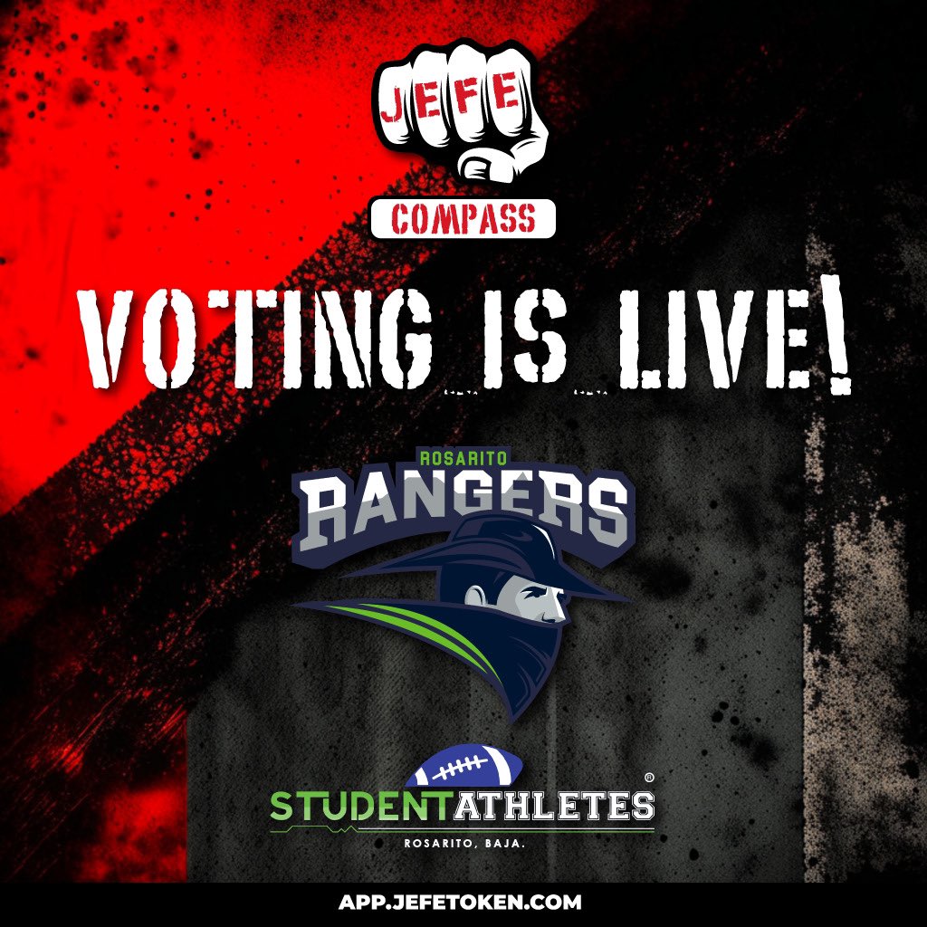 JefeTOKEN's tweet photo. 🚀 JOIN $JEFE #JEFECOMPASS! 🚀

The Rosarito Rangers @BajaFootball have won the football championship! Now, vote for the next E-Magazine cover & migrate from Jefe Token V2 to V3 through web3 activities. Participate and earn exclusive rewards! 🏈🏆

More info: https://t.co/icRzALwCRS

Android version #Dapp 💚❤️

https://t.co/hK5N1jCNTv

#JEFECOMPASS #RosaritoRangers #Crypto #Web3 #Airdrop ⁠#jefeToken
