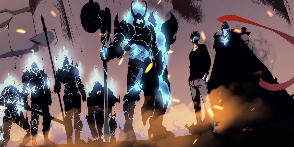 Kircheis69's tweet photo. YALL MFS AINT READY TO SEE BEST/COOLEST NECROMANCY POWERS IN ANY MEDIUM 
#sololeveling https://t.co/0VKOxd8QKY