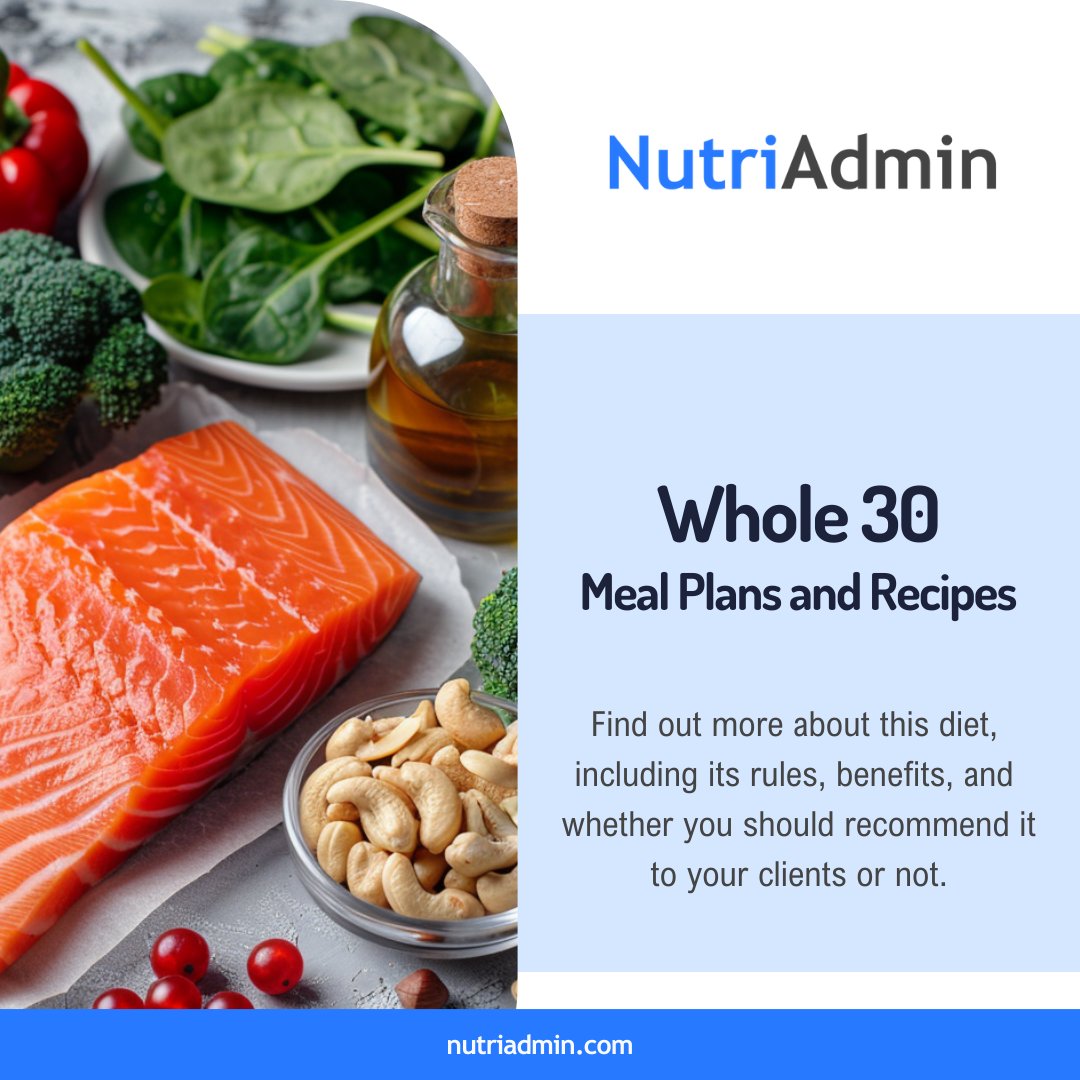 nutriadmi's tweet photo. Is Whole30 an effective option to recommend to your clients? In our latest blog post, find out everything you need to know, including a free meal plan and recipes.  

https://t.co/pNwZ1u9sZI

#whole30 #mealplan https://t.co/XhJA6EcQfc