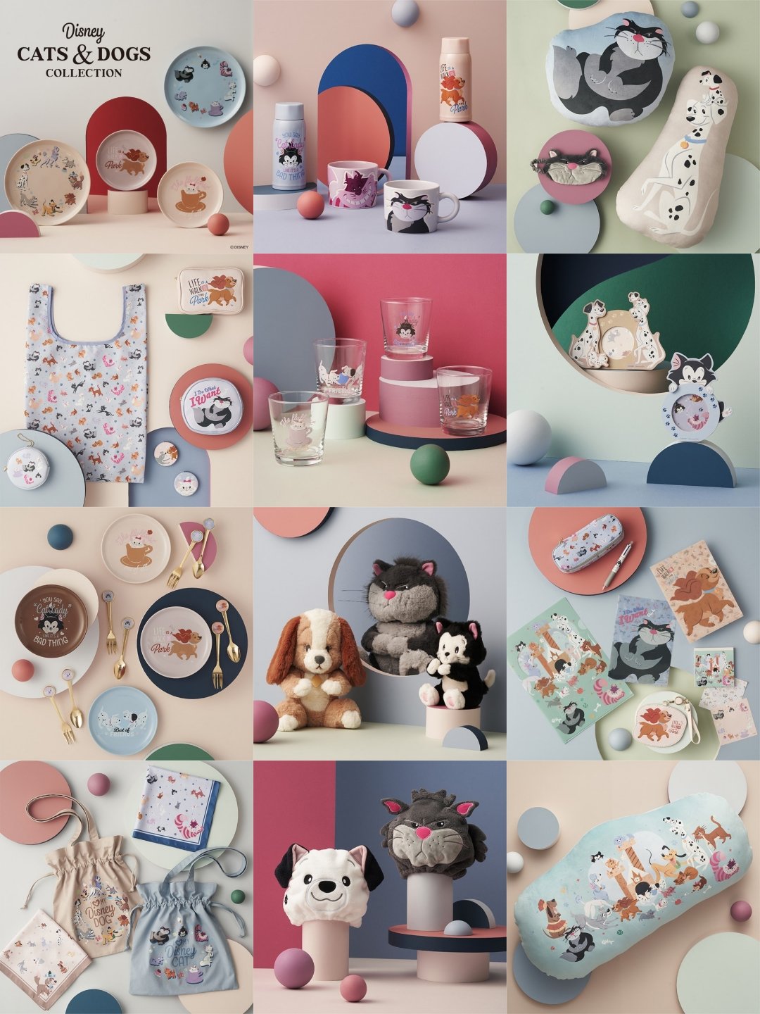 アフタヌーンティー　CATS&DOGS Collection プレート ディズニーのねこちゃん＆ワンコ尽くしの新コレクション発表