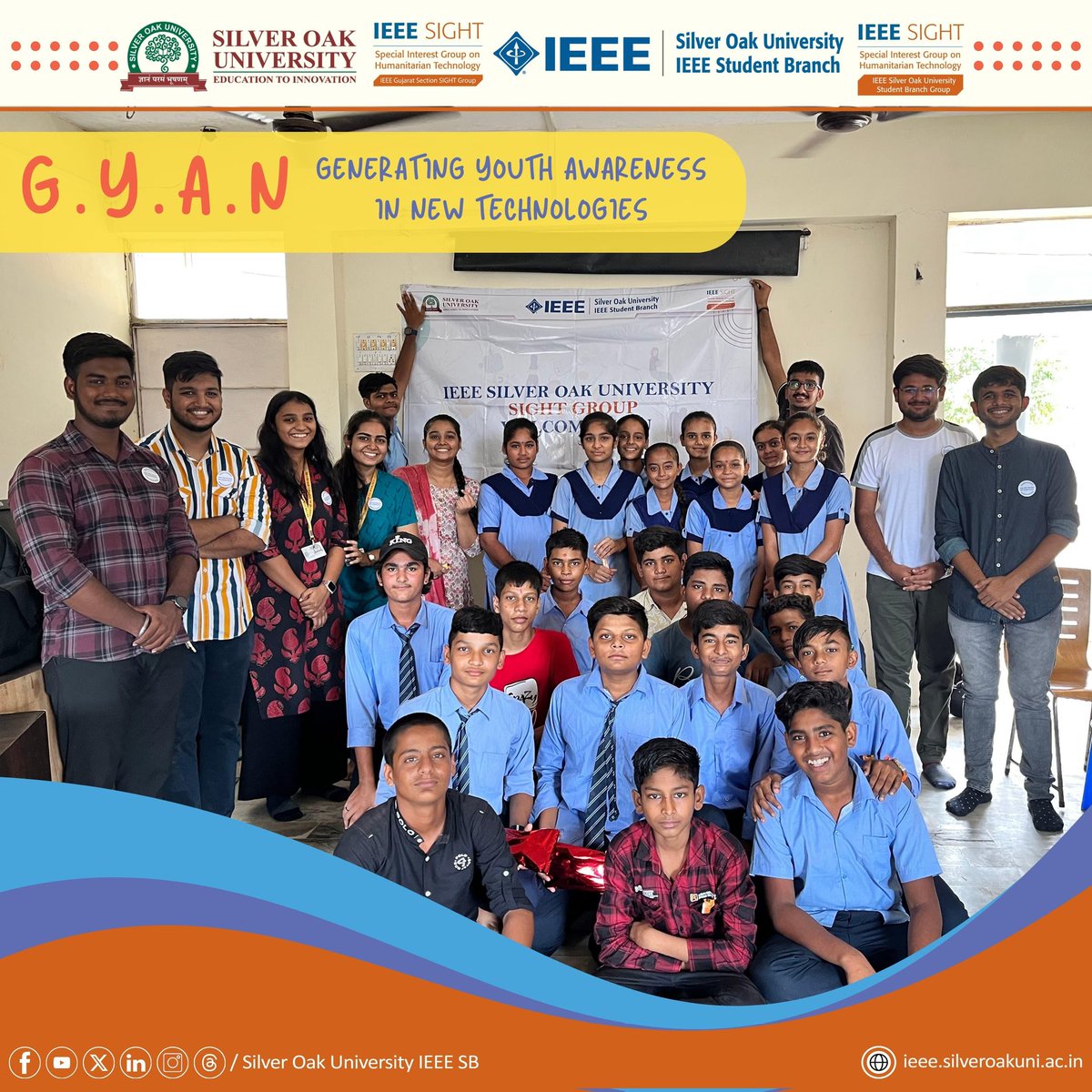 IEEE_SilverOak's tweet image. 🎉 #IEEESIGHTGS and #IEEESOUSIGHTSBG organized ‘GYAN’ on July 4th, 2024. Featuring sessions on #ComputerBasics and #CyberAwareness, bringing individuals #together to explore #learning and #technology. 💻Lets empower and excel together. 🚀#ieee #sou #sight