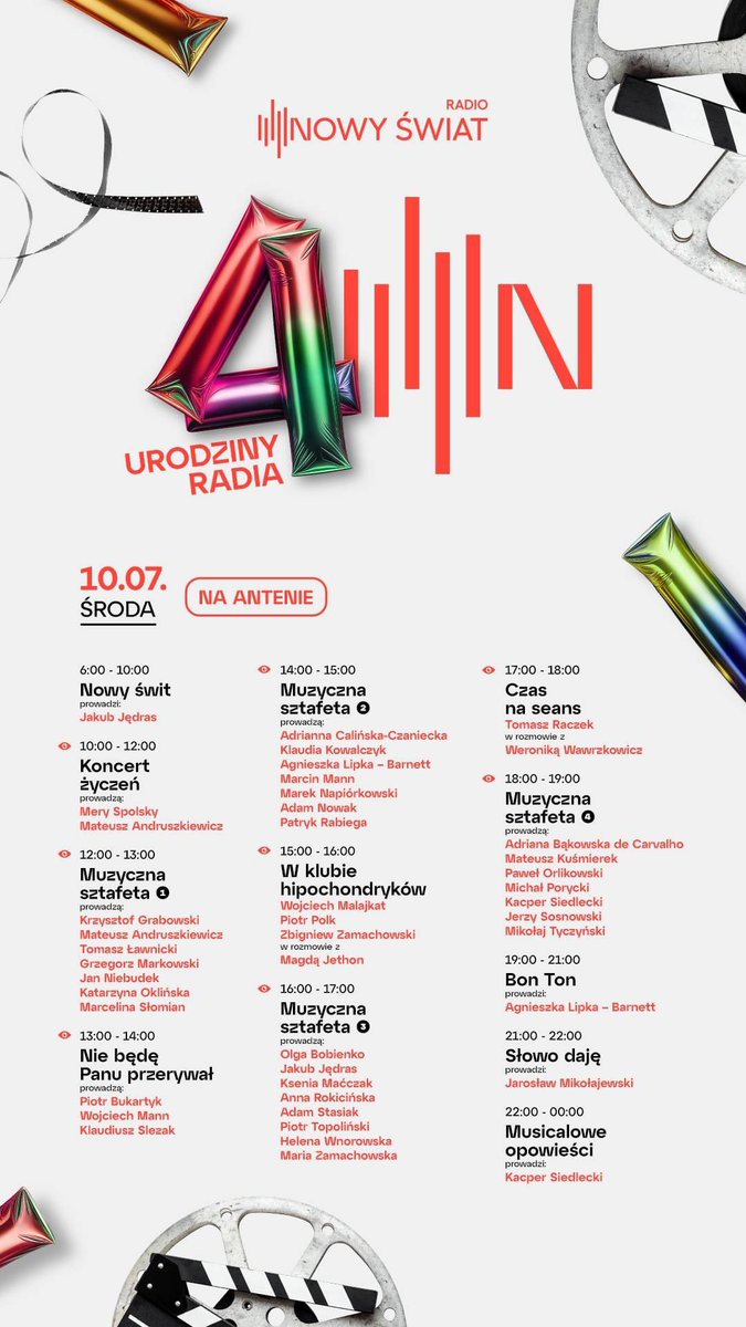 IgaLipska's tweet photo. Dziś świętuję 🤩❤️ Państwo także?
Obchodzimy 4te #urodziny
@RadioNowySwiat 

Parafrazując słynne
MÓJ BÓL JEST WIĘKSZY NIŻ TWÓJ
Kazika w pandemii:
mam nadzieję, że 
MOJA RADOŚĆ 
(NIE!) JEST WIĘKSZA NIŻ TWOJA

Kazik zrobił swoje!
Rozpad uwielbianej przeze mnie @RadiowaTrojka też! https://t.co/WQamD6sfCP