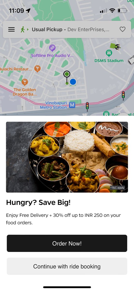 aqsaaleem's tweet photo. @Olacabs product managers- this is terrible product design. I do NOT go to Ola to find food. I go to Ola app to book a ride. Pls don’t increase friction. There has been a 100% drop-off from my end just because this feature is extremely annoying and unnecessary. #OLA https://t.co/LjcoIYP7e0