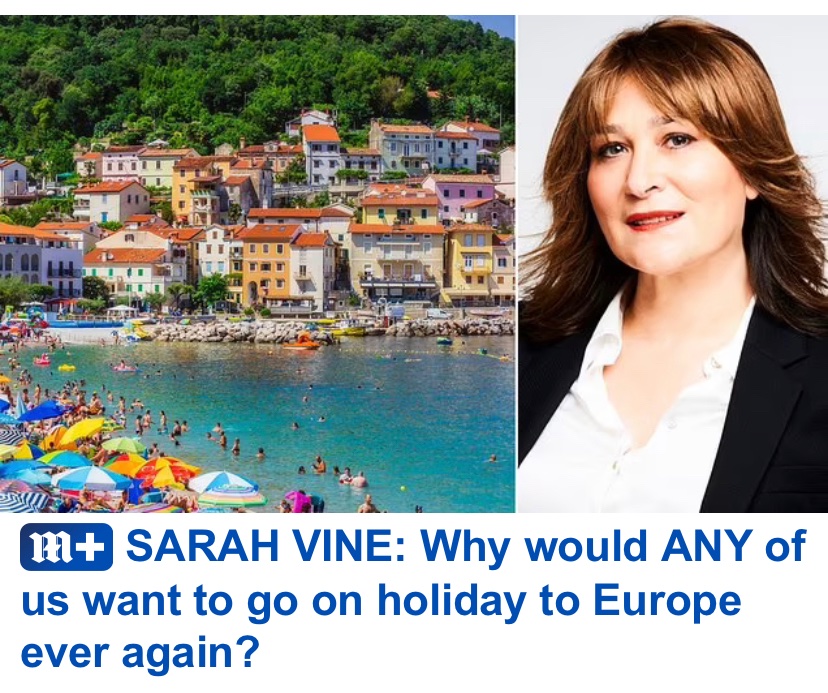 Because it’s cheaper and warmer; because the food and drink are superior; because of the Atlantic, the Adriatic, the Black Sea, the Aegean and the Mediterranean, because of the Alps and the Pyrenees…

And because their newspapers are largely free of ugly, toxic harpies.