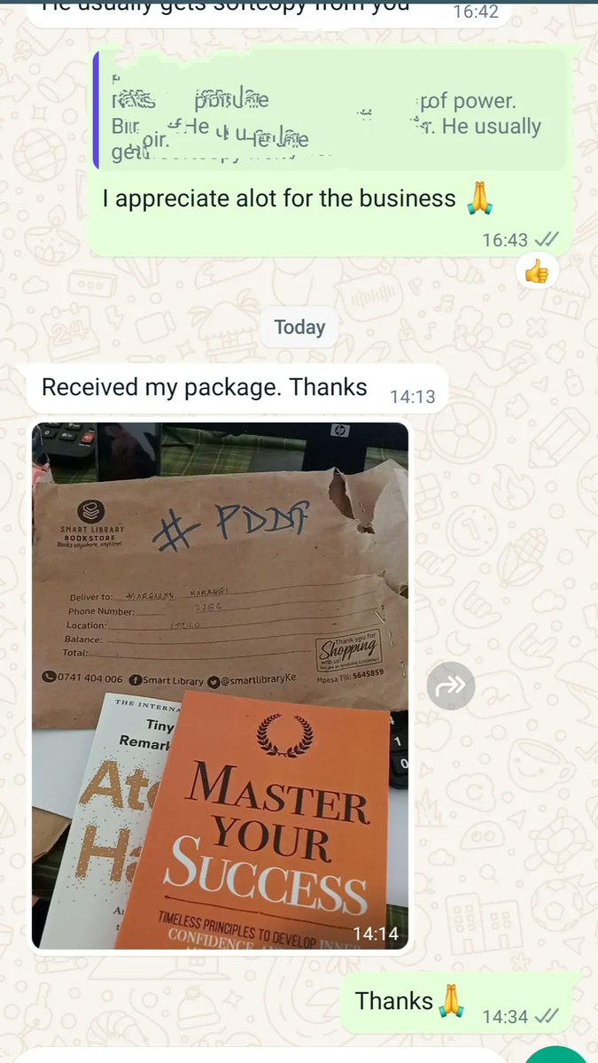 SmartlibraryKe's tweet image. A happy customer all the way to isiolo

You order we deliver 🚚 

Your most affordable bookstore 📖 
#bookplug #kenyanbooks