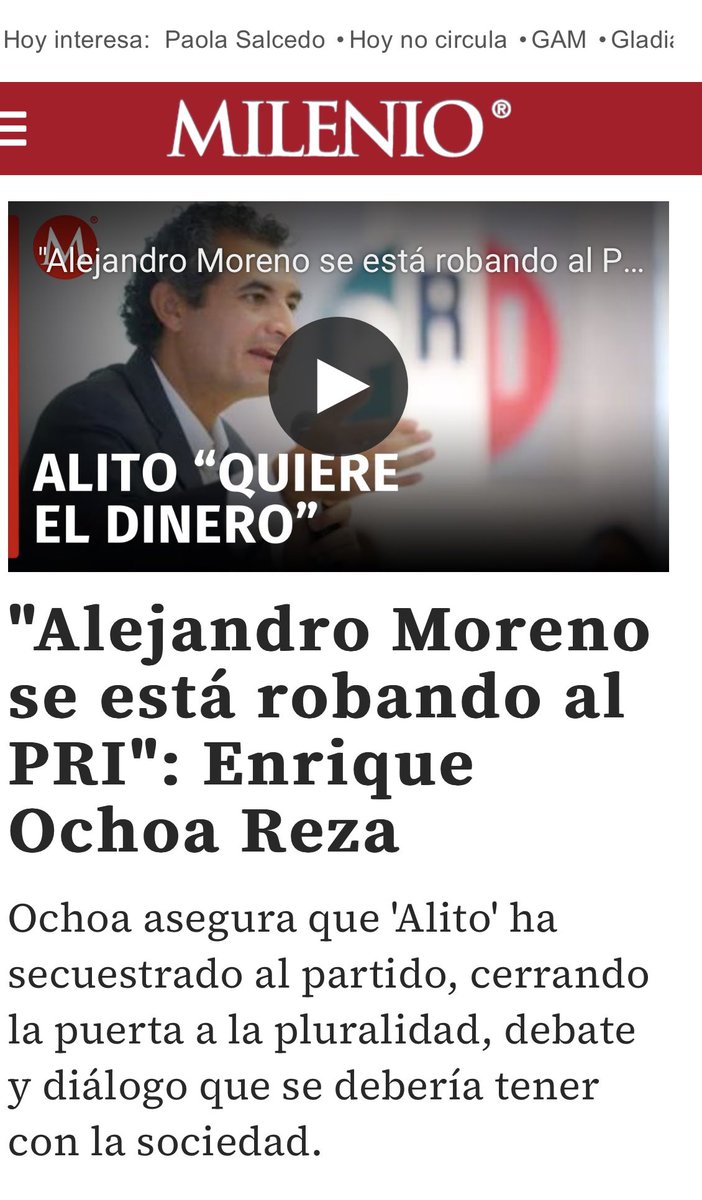 No mms 😂  <a href="/EnriqueOchoaR/">Enrique Ochoa Reza</a> si hubo un presidente que hizo lo q denuncias es TÚ.  Sigues sin saber lo que dices al hablar del PRI Jamás le entendiste. No defiendo a <a href="/alitomorenoc/">Alejandro Moreno</a>  con su rancho ardiendo, senalo al pendejo q balbucea . Eres el peor presidente de la historia del PRI