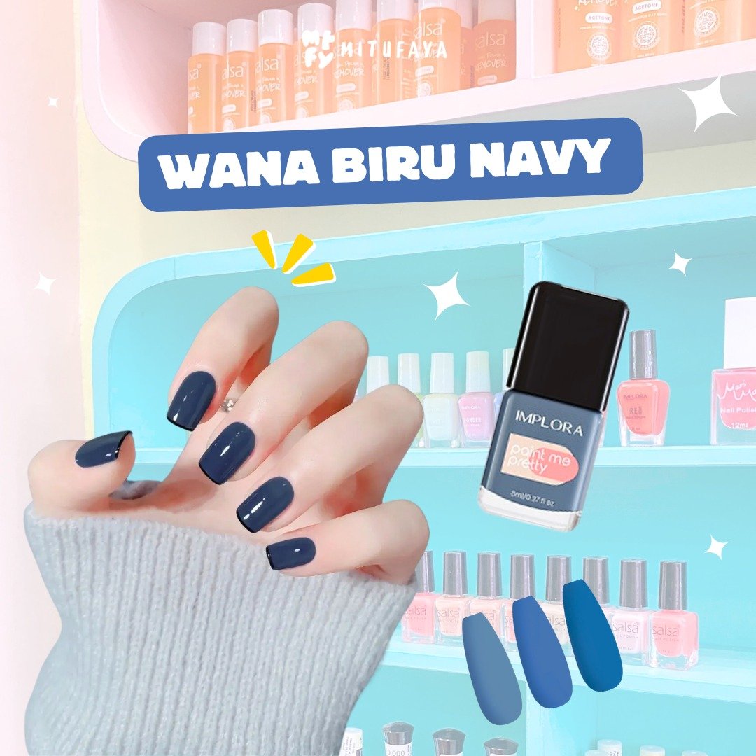 mitufaya's tweet photo. warna biru navy biasanyaa lebih bagus untuk kulit sawo matang, dan bikin kulit lebih cerah loh 😍 https://t.co/daDOSXNaKp