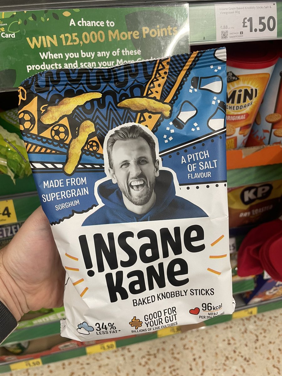 Insane Kane Knobbly Sticks! 👀 At Morrisons #harrykane #saltandvinegar #supergrain #euro2024 #football #wellthisisnew