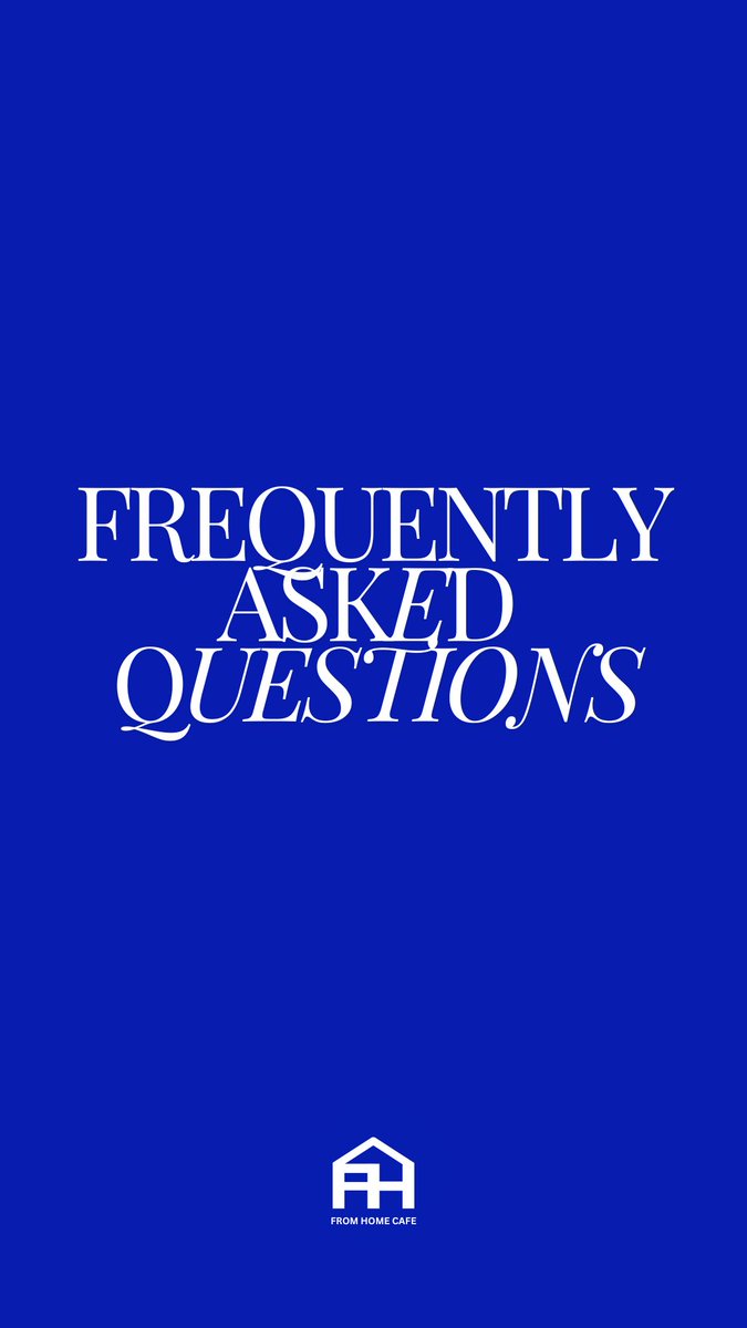 fromhomecafeph's tweet photo. From Home Cafe - FAQ’s

For more questions or inquiries, kindly dm us here or on our IG acc @fromhomecafe 💙 https://t.co/a8C0WHuhQs