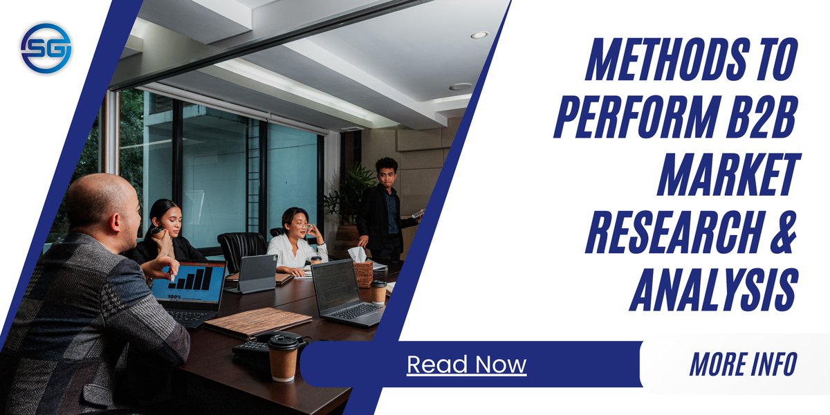 "Methods to Perform B2B Market Research &amp; Analysis"

Read our blog:- salesgarners.com/methods-to-per…

#SalesGarners

#B2B #marketresearch #Analytics #analysis #BusinessGrowth #Leadgeneration #GrowthHacking #CustomerExperience #Sales #pune #india #2024goals #2024success