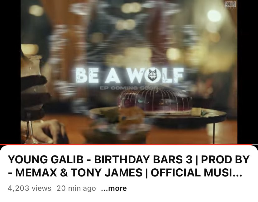 YoungGalibFC's tweet photo. Be a Wolf 🐺 (Baw)

OTW ⏳

EP 💿

#YoungGalib #BantaiRecords #Baw https://t.co/xqoVq8myo9