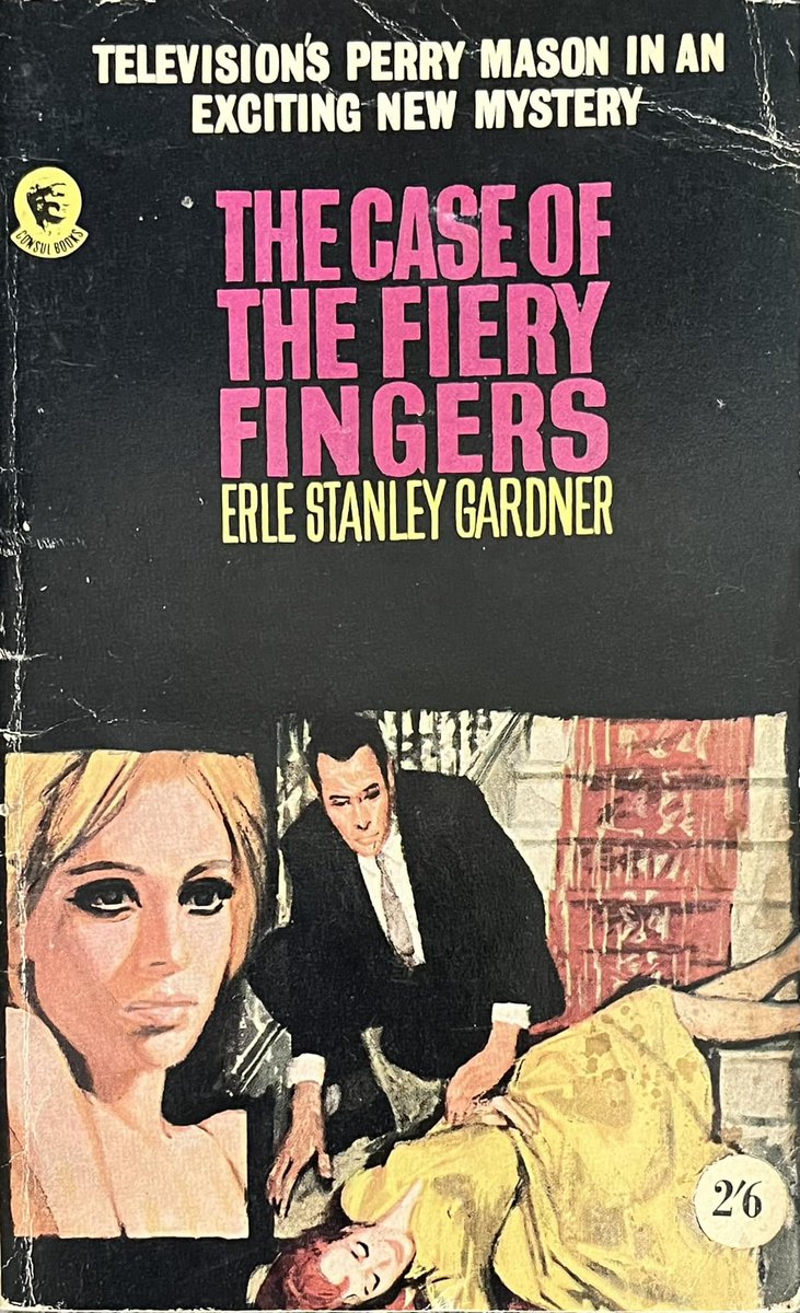 wilsongullis's tweet photo. The Case Of The Fiery Fingers by Erle Stanley Gardner (Consul 1123, 1962). #TheCaseOfTheFieryFingers #ErleStanleyGardner #1960s #PerryMason #ConsulBooks #paperback #books #book #coverart #artwork #cover #crime #thrillerbooks #thrillerfiction #thrillers https://t.co/ryySGszv1T